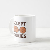 Cookieに同意する コーヒーマグカップ (正面左)