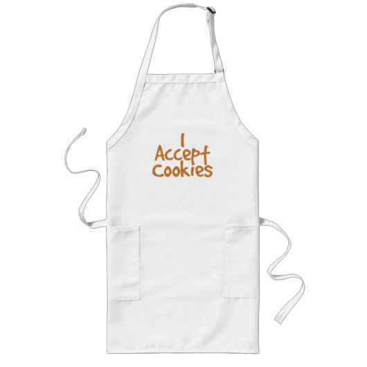 Cookieに同意する ロングエプロン (正面)