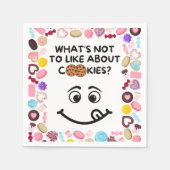 Cookieに関して好ましくないもの スタンダードカクテルナプキン (正面)