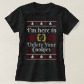 Cookieのクリスマスプログラムを削除するには Tシャツ (デザイン正面)