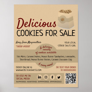 Cookieのバッグ、Cookieの販売資金調達 ポスター