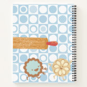 Cookieのピン転がベーキングのクックブックレシピノート ノートブック (裏面)