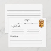 Cookieのレシピカード (正面/裏面)