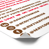 Cookieのロゴ、Cookieの販売資金調達 ポスター (角)