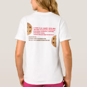 Cookieのロゴ、Cookieの販売資金調達 Tシャツ (裏面)