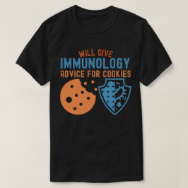 Cookieの与えWill Immunologyアドバイス Tシャツ