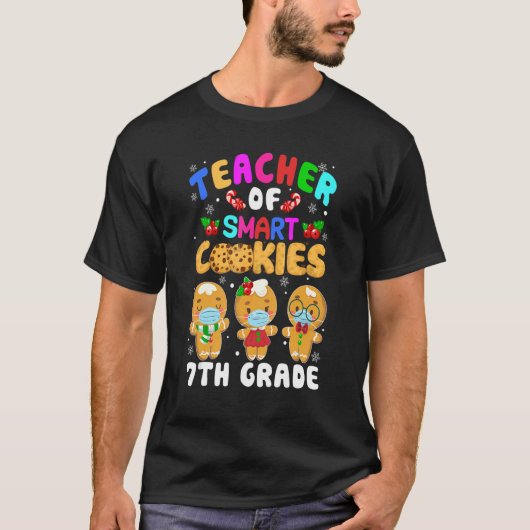 Cookieの先生頭が切れる7年生クリスマスギンジ Tシャツ (正面)