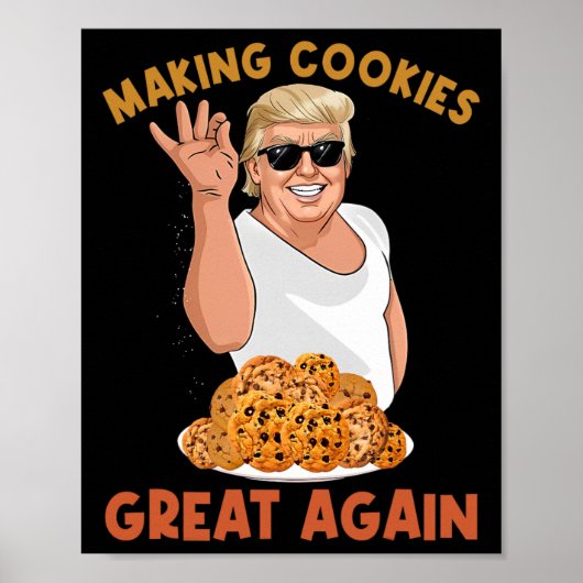 Cookieの再素晴らし作成おもしろいトランプクリスマスGr ポスター (正面)