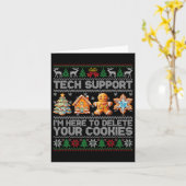 Cookieの削除に関するChristmas Techサポートクリスマス カード (黄色い花)