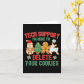 Cookieの削除に関するChristmas Techサポートクリスマス カード (黄色い花)