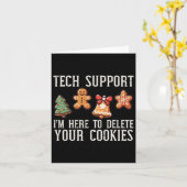 Cookieの削除に関するChristmas Techサポートクリスマス カード (黄色い花)