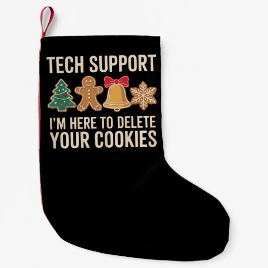 Cookieの削除に関するChristmas Techサポートクリスマス スモールクリスマスストッキング (正面)