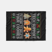 Cookieの削除に関するChristmas Techサポートクリスマス フリースブランケット (正面(横))