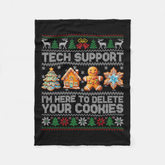 Cookieの削除に関するChristmas Techサポートクリスマス フリースブランケット