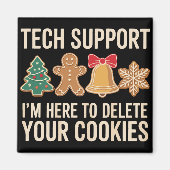 Cookieの削除に関するChristmas Techサポートクリスマス マグネット (正面)