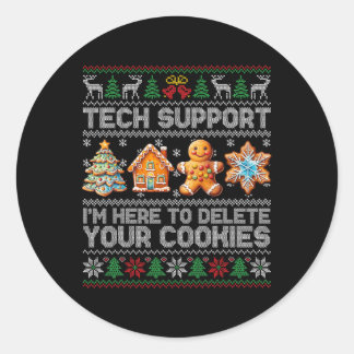 Cookieの削除に関するChristmas Techサポートクリスマス ラウンドシール