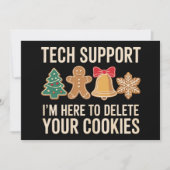 Cookieの削除に関するChristmas Techサポートクリスマス 招待状 (正面)