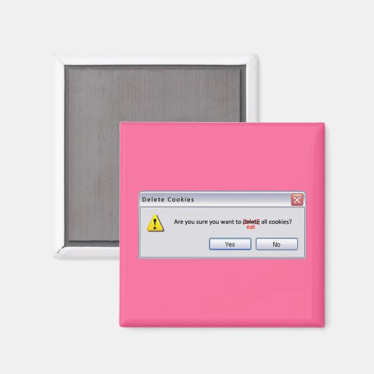 Cookieの削除 マグネット (正面/裏面)
