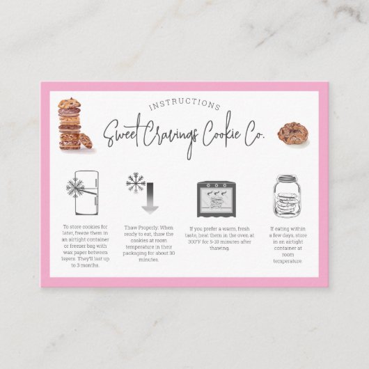 Cookieの指気に示 名刺 (正面)