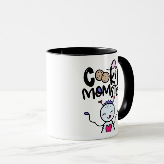 Cookieの母、手書き マグカップ (正面右)
