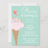 Cookieの飾誕生日パーティーへの招待 招待状 (正面)