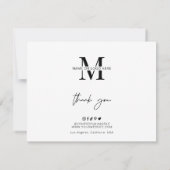 Cookieの飾Pack Instructionsのミニマルベーカリー サンキューカード (裏面)