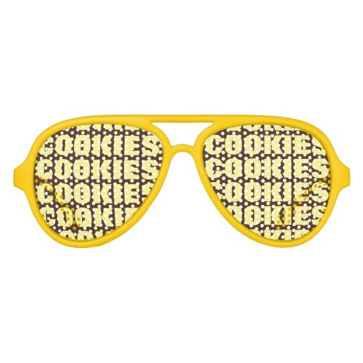 Cookieのobsessionパーティーの影。サングラス熱狂する アビエーターサングラス (正面)