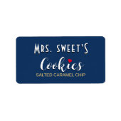 Cookieまたはパーソナライズされたベーカリーラベルとハート ラベル (正面)