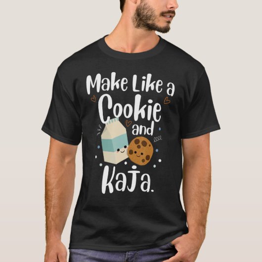 Cookieや漢字のかわいい韓国語J Tシャツ (正面)