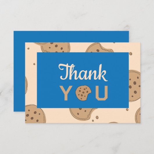 Cookieをテーマにしたサンキューカード サンキューカード (正面/裏面)