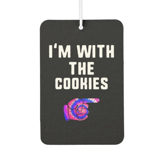 Cookieを使う |絞り染め製おもしろい品 カーエアーフレッシュナー (正面)