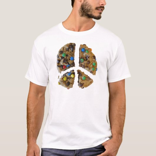 Cookieを使用した平和 Tシャツ (正面)