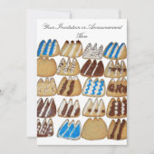 Cookieを使用した焼いた招待状 招待状 (正面)