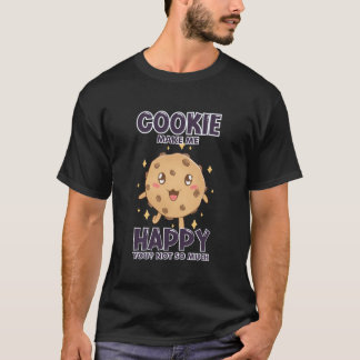 Cookieを使用するとおもしろいキャンディローで幸せチョコレート Tシャツ
