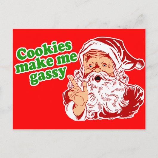 Cookieを使用するとGassyになる ポストカード (正面)