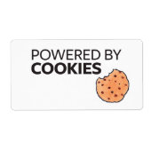 Cookieを使用 ラベル (正面)