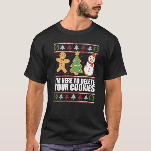 COOKIEを削除するにはここをクリック醜いくもの巣開発者Co Tシャツ (正面)