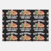 Cookieを削除するにはここをテクニカルサポートのクリスマスクリスマス ラッピングペーパーシート (正面)