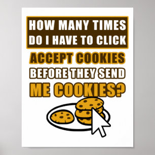 Cookieを受け入れる必要があクリックる回数 ポスター