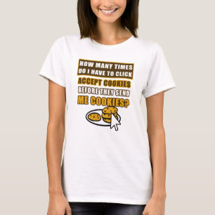 Cookieを受け入れる必要があクリックる回数 tシャツ
