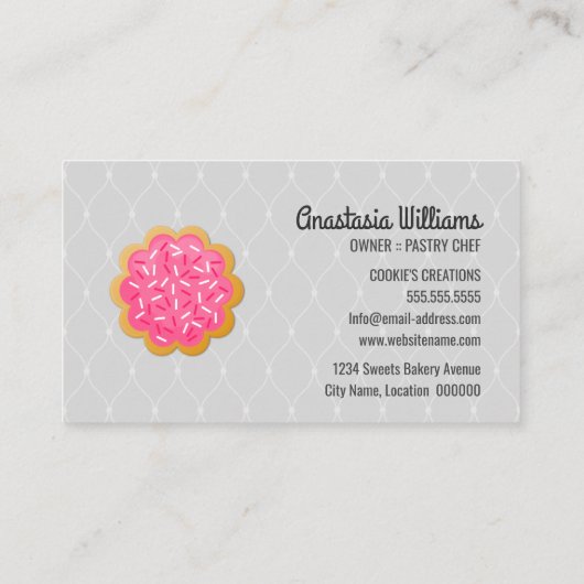 Cookieエレガントベーカリー 名刺 (裏面)