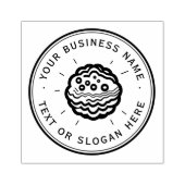 Cookieカスタムビジネスロゴ大 ラバースタンプ (インプリント)