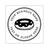 Cookieカスタムビジネスロゴ大 ラバースタンプ (インプリント)