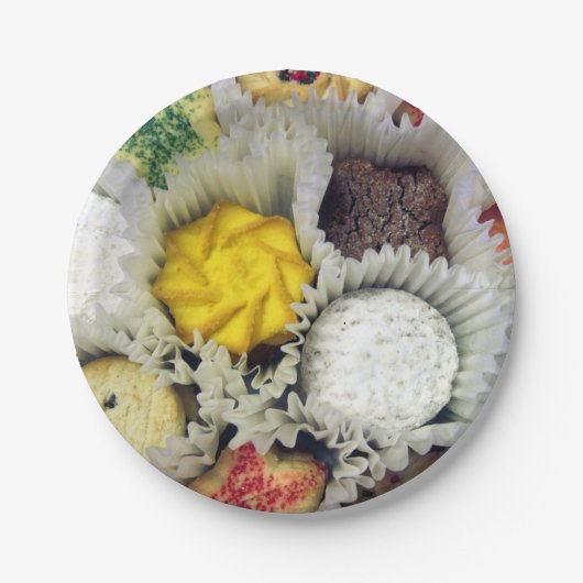 Cookieカスタム紙プレート- 7インチ ペーパープレート (正面)