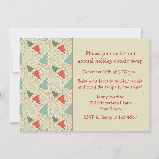 Cookieカッタ、Cookie交換招待状 招待状 (正面)