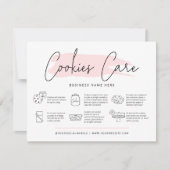Cookieガイ気にドベーカリーの説明フェミニン サンキューカード (正面)