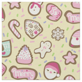 Cookieクリスマスイエロー ファブリック