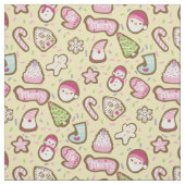 Cookieクリスマスイエロー ファブリック (見本)