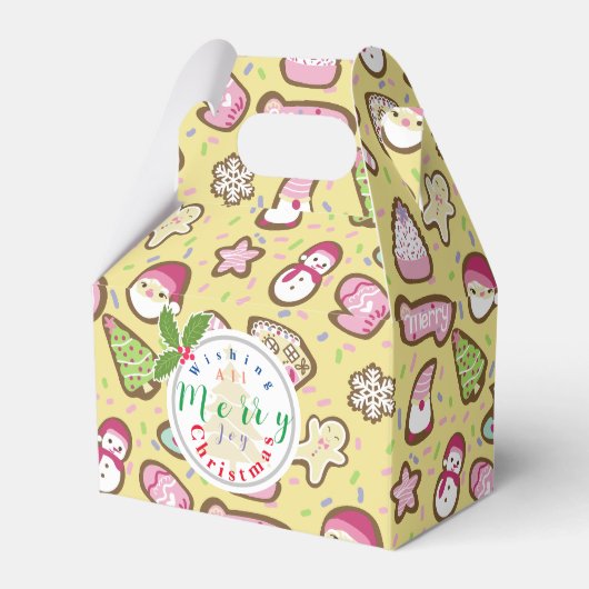 Cookieクリスマスイエロー フェイバーボックス (正面サイド)