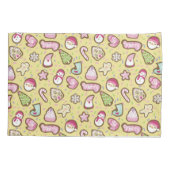 Cookieクリスマスイエロー 枕カバー (裏面)